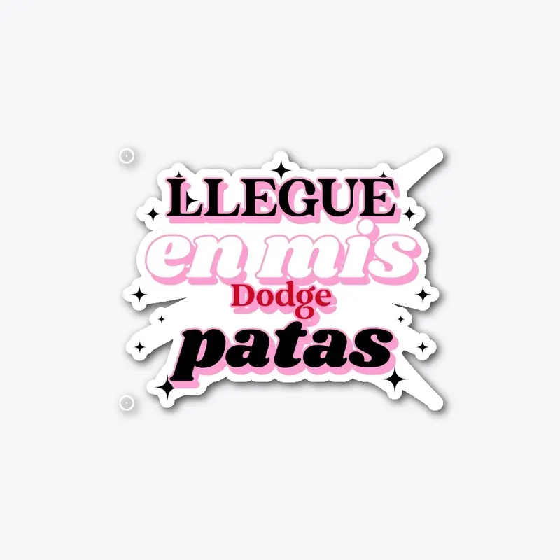 Llegue en mis dodge patas